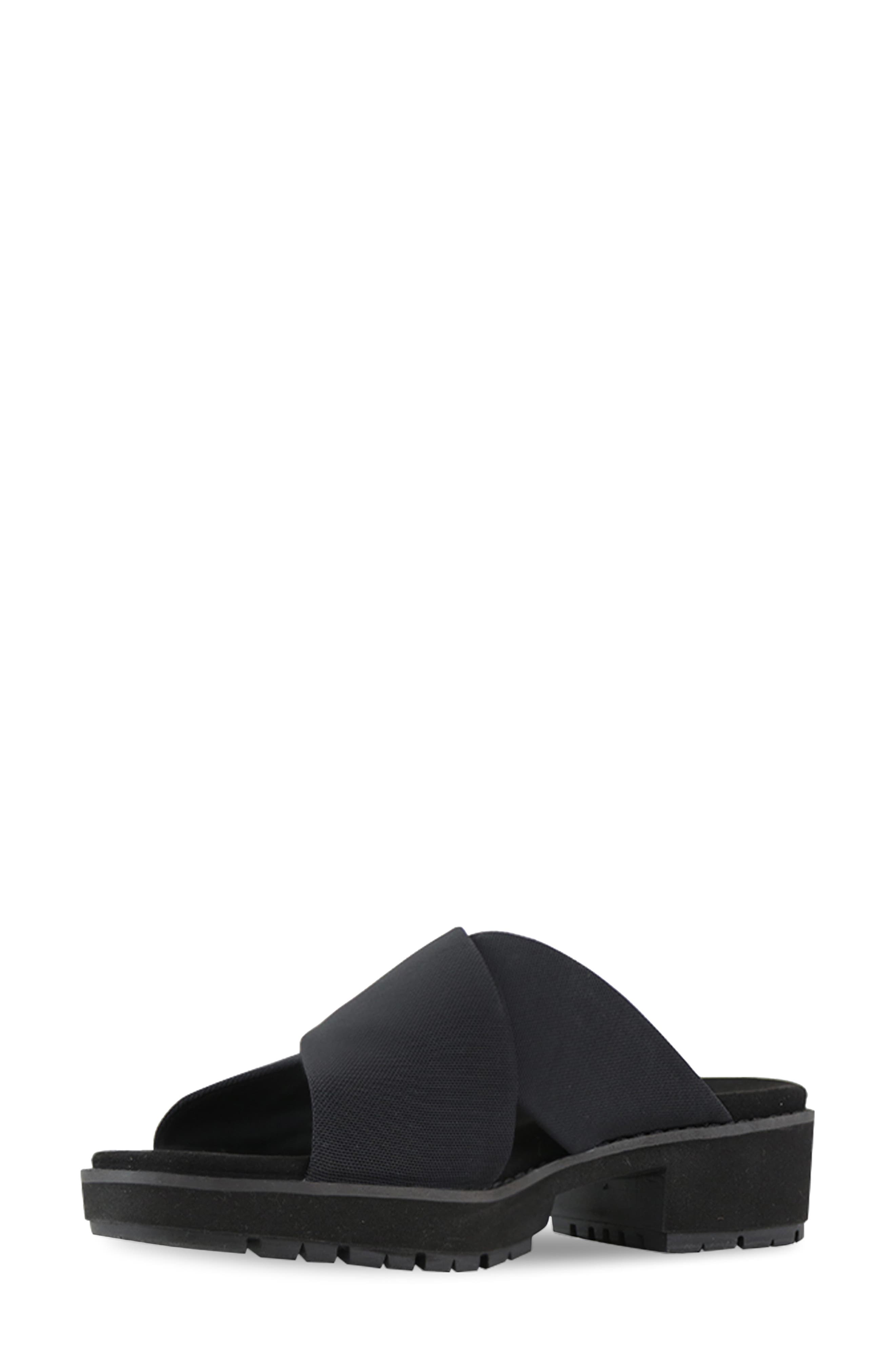 Munro Dekkie Slide Sandal, Alternate, color, Black Stre
