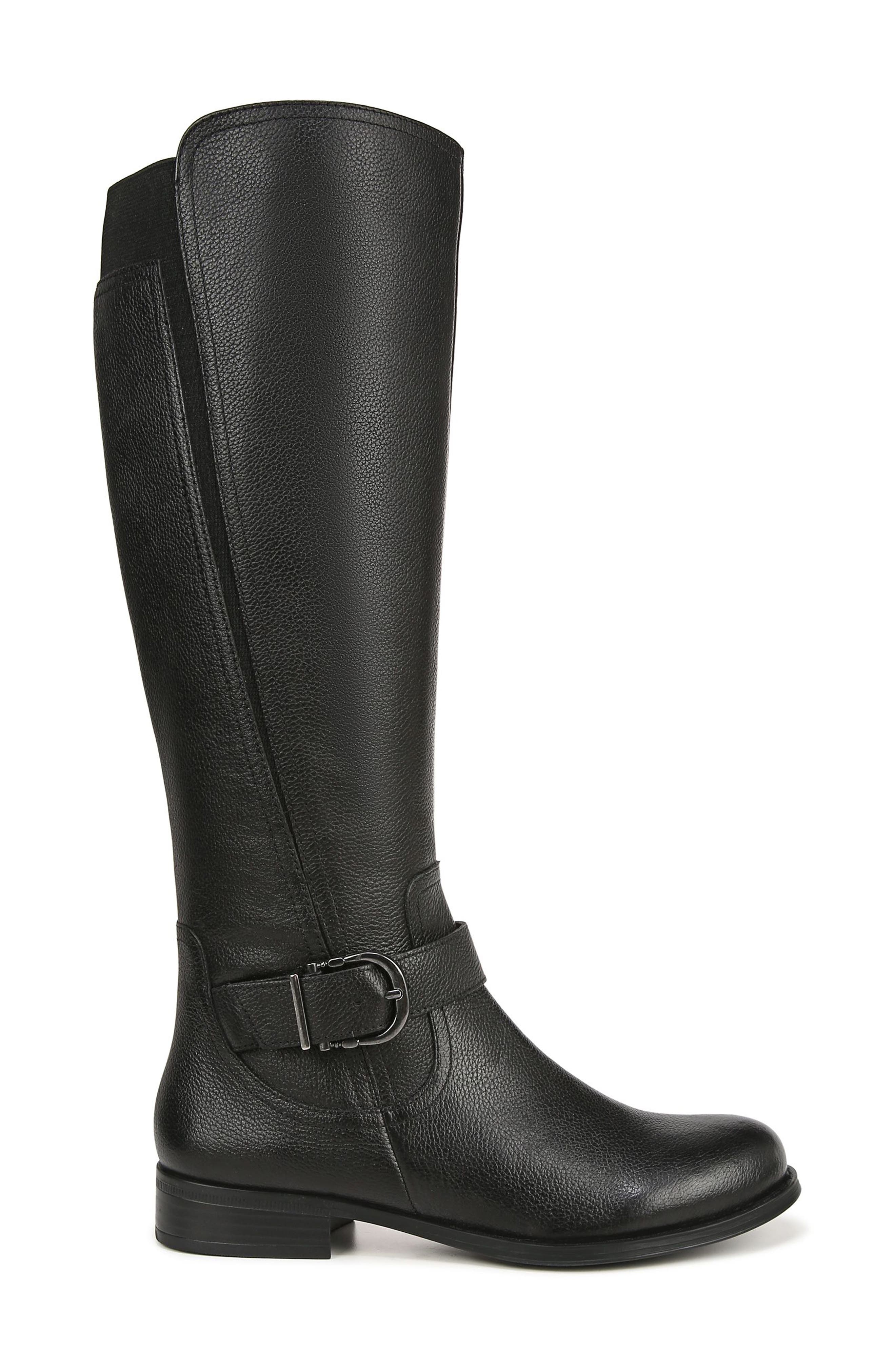 Naturalizer Jaya Knee High Boot, Alternate, color, Black Leather