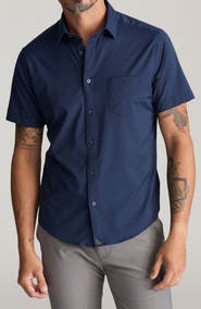 UNTUCKit Gironde Short Sleeve Performance Button-Up Shirt
