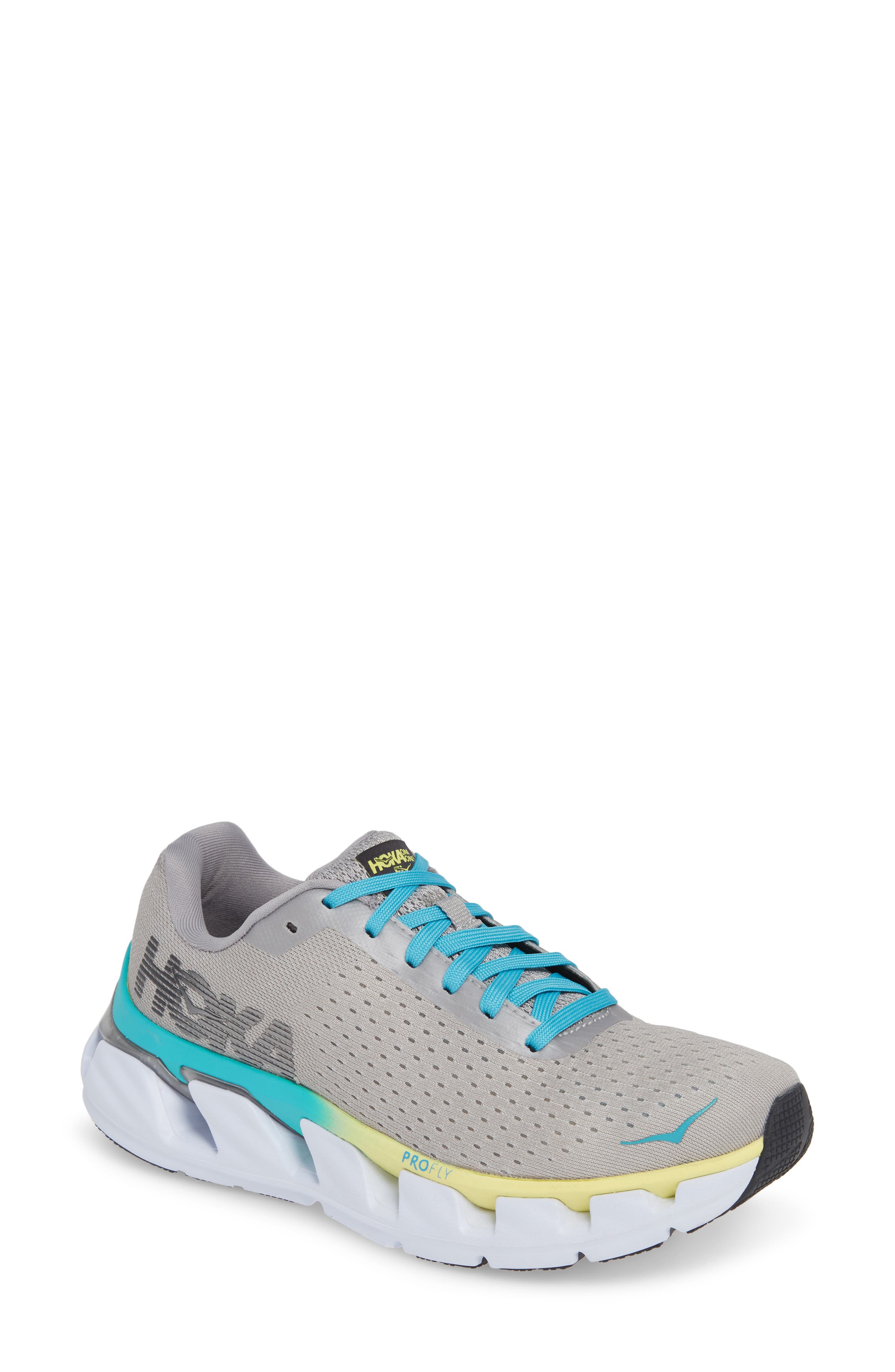 HOKA ONE ONE Elevon Running Shoe, Main, color, LUNAR ROCK/ SILVER SCONCE