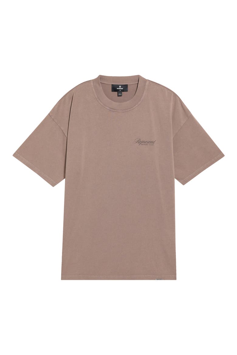 Owners' Club Script Graphic T-Shirt, Alternate, color, TRUFFLE
