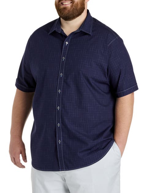 Big & Tall Tonal Plaid Sport Shirt