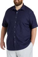 Synrgy by DXL Big & Tall Tonal Plaid Sport Shirt