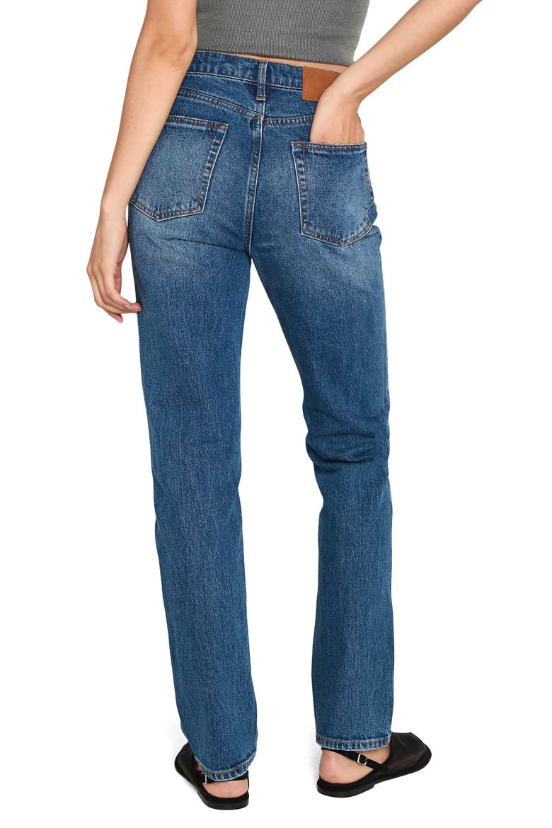 Sloane Temescal High Waist Cigarette Jeans, Alternate, color, BLUE