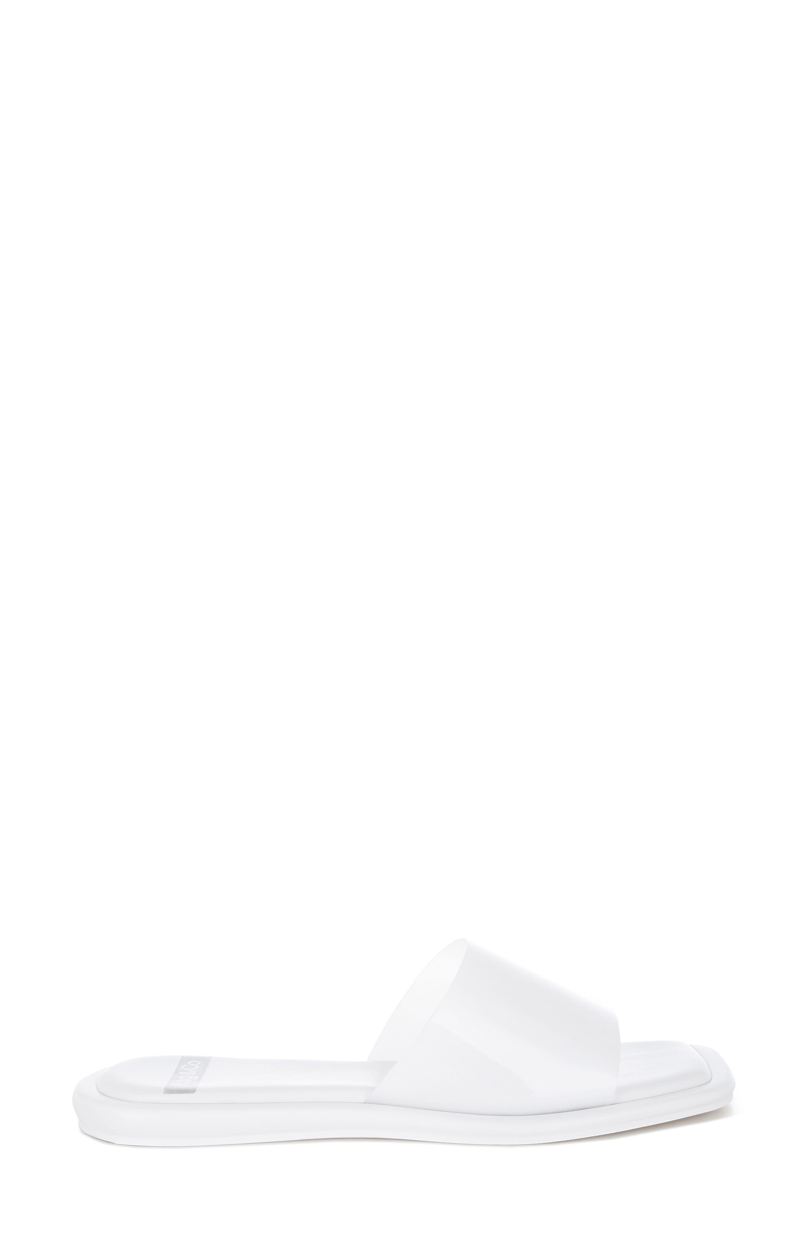 Aponi Slide Sandal, Alternate, color, WHITE