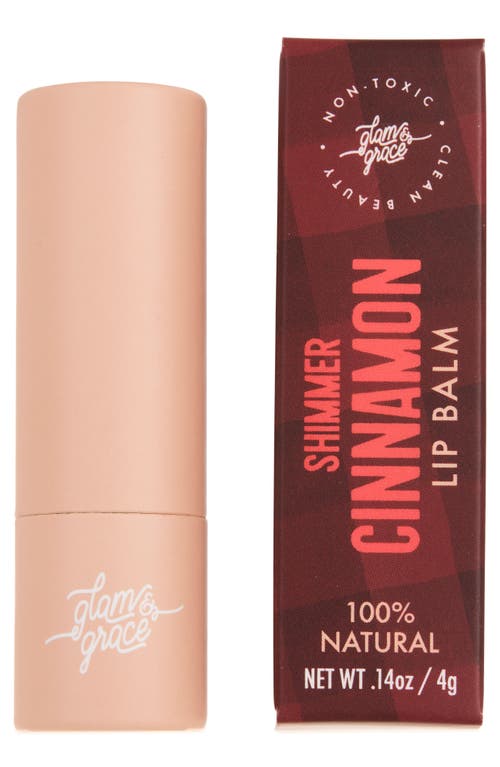 Glam & Grace Shimmer Lip Balm In Brown