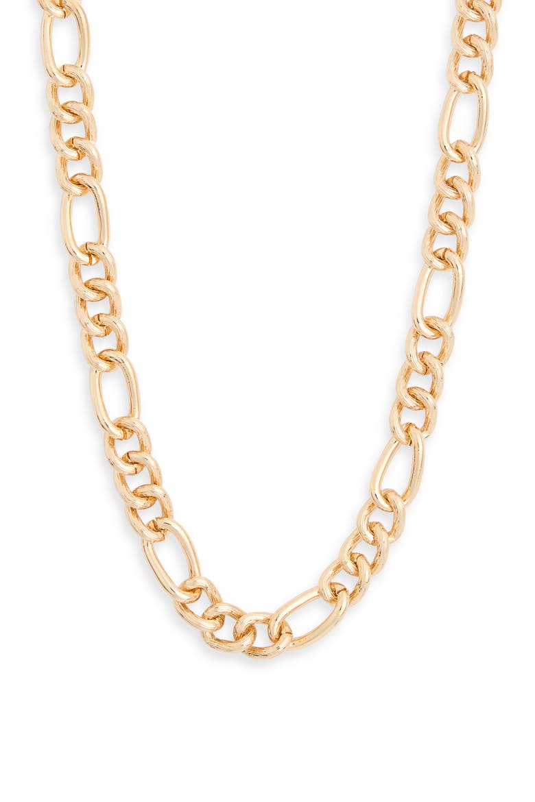 Mixed Chain Link Necklace, Main, color, GOLD