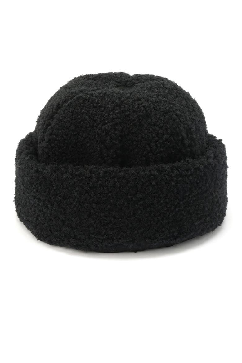 Brimless High Pile Beanie, Main, color, BLACK