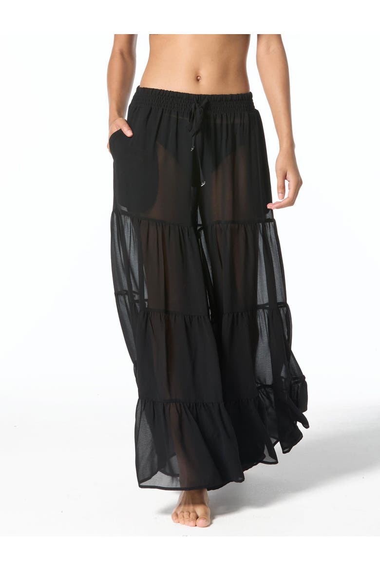 Solids Cover Up Pant Swim, Alternate, color, Black