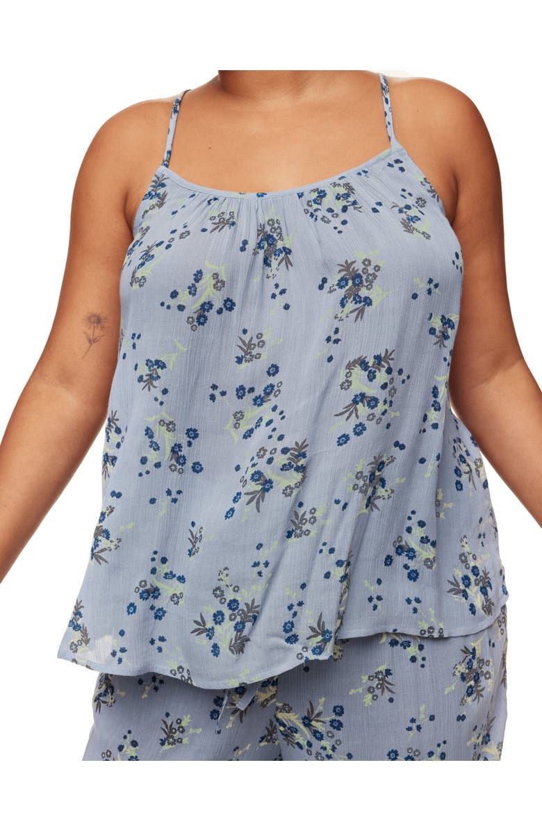 Adore Me Scout Pajama Cami And Pants Set, Alternate, color, Floral Blue