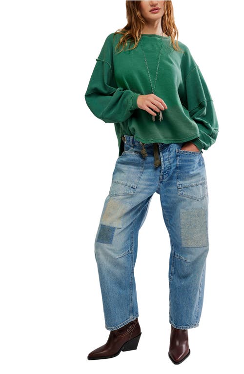 Free People Total Eclipse Oversize T-shirt In Green