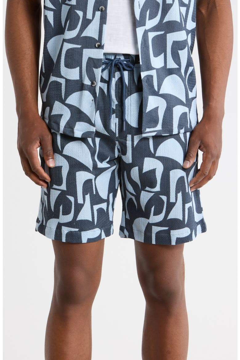 Drawstring Shorts, Main, color, BLUE FINCH