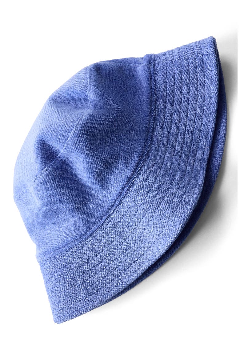 Cotton Blend Terry Cloth Bucket Hat, Alternate, color, BLUE