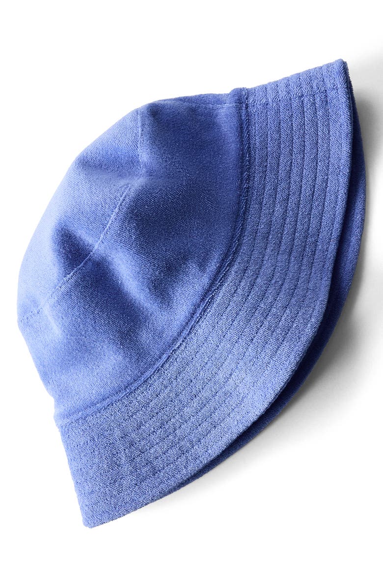 MANGO Cotton Blend Terry Cloth Bucket Hat, Alternate, color,