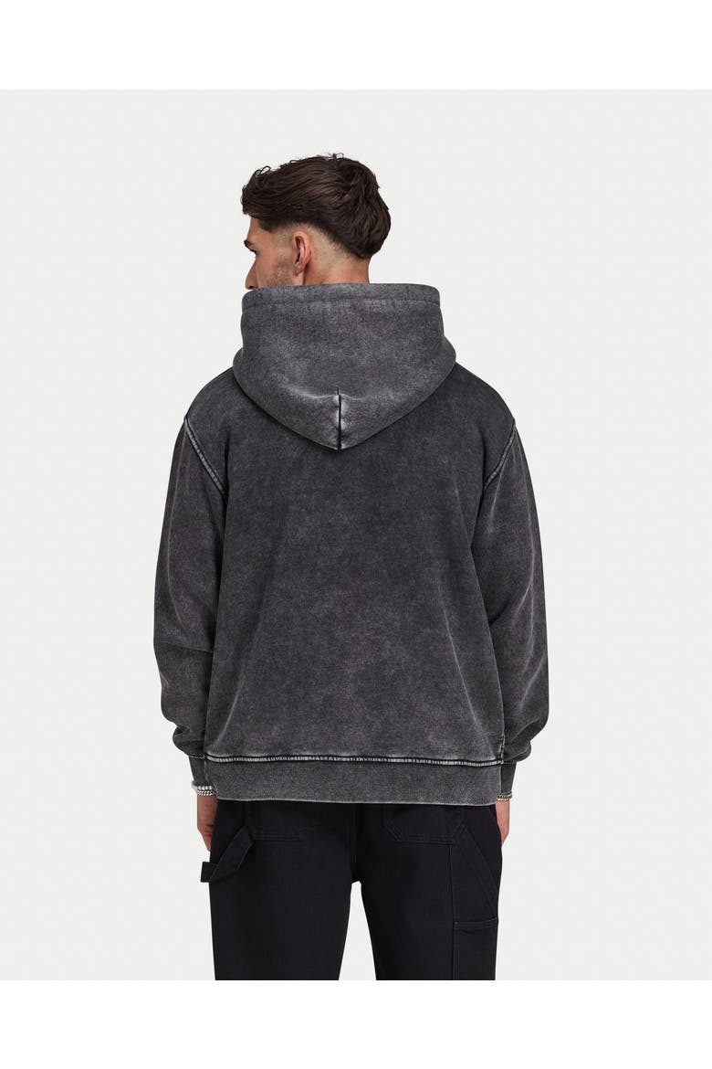 Faded Long Sleeve Oversized Hoodie, Alternate, color, Washed Black