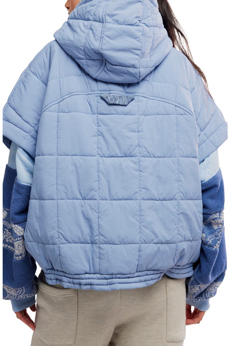 FP Movement Happy Trails Poncho, Alternate, color, BLUE/ GREY