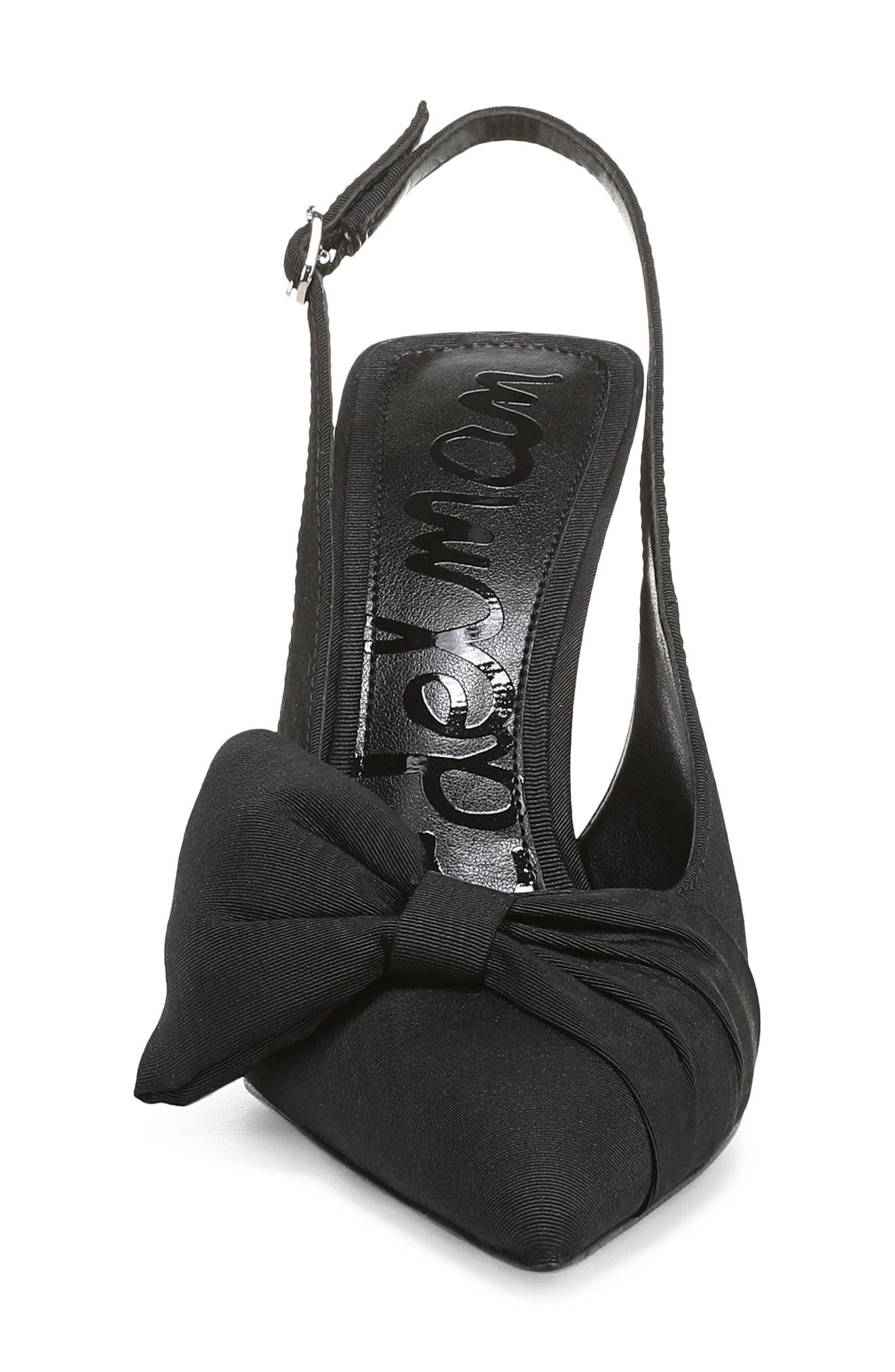 Sam Edelman Onia Pointed Toe Slingback Pump, Alternate, color, Black
