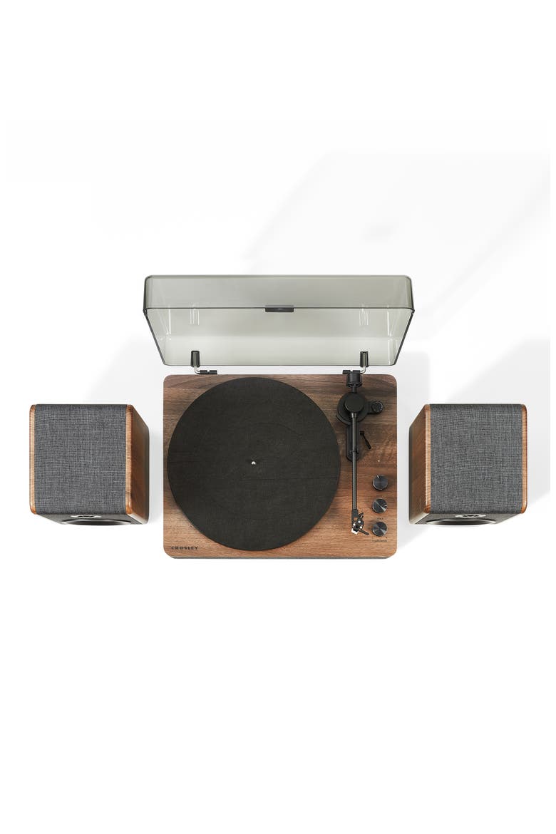 Nocturne Bluetooth® Record Player & Speakers, Alternate, color, CHARCOAL