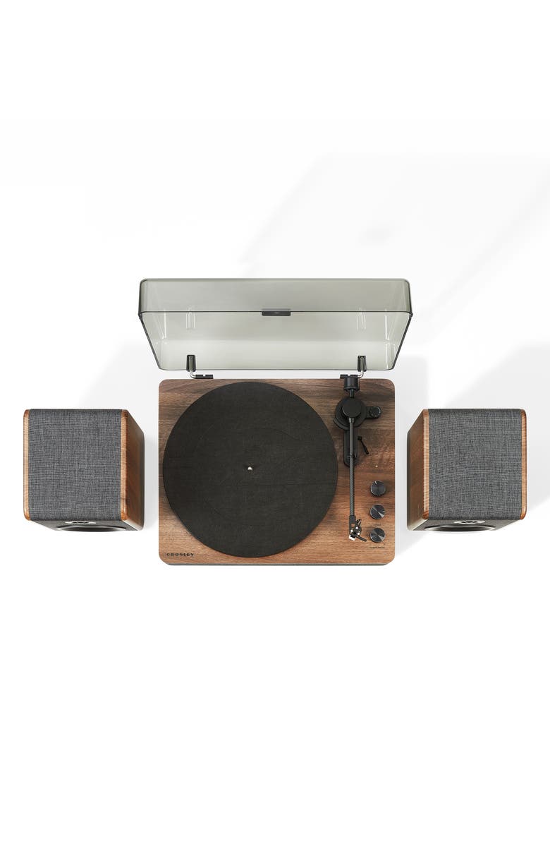 Crosley Radio Nocturne Bluetooth<sup>®</sup> Record Player & Speakers, Alternate, color, Charcoal