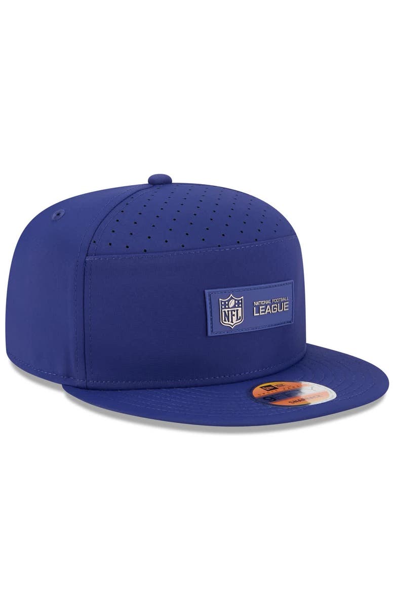 New Era Men's New Era Blue NFL 2025 Sideline  Split Panel 9FIFTY Snapback Hat, Alternate, color, Blue