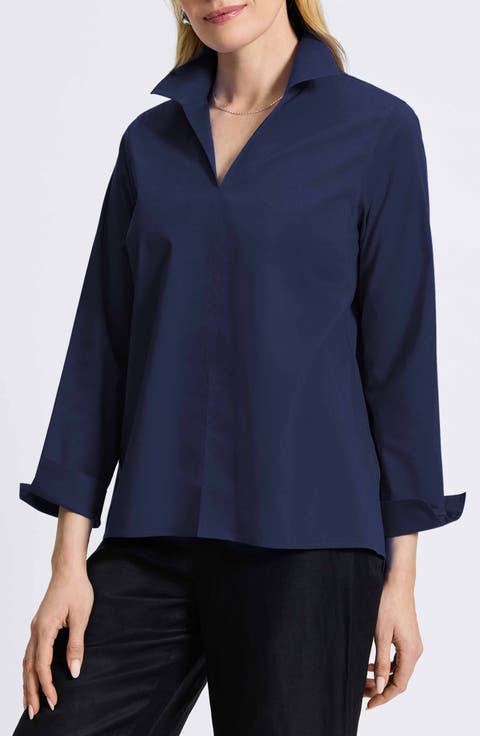 Agnes Split Cuff Popover Blouse