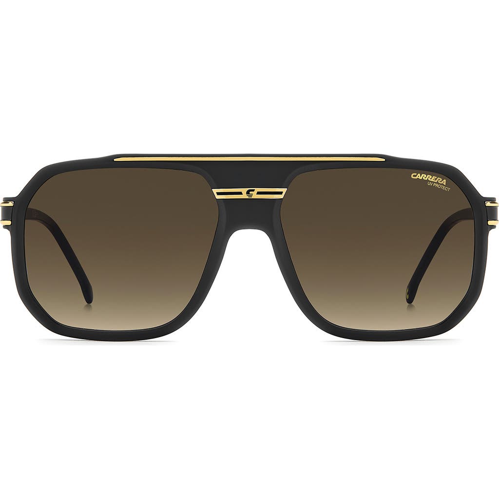 Carrera Eyewear 60mm Rectangular Flat Top Sunglasses
