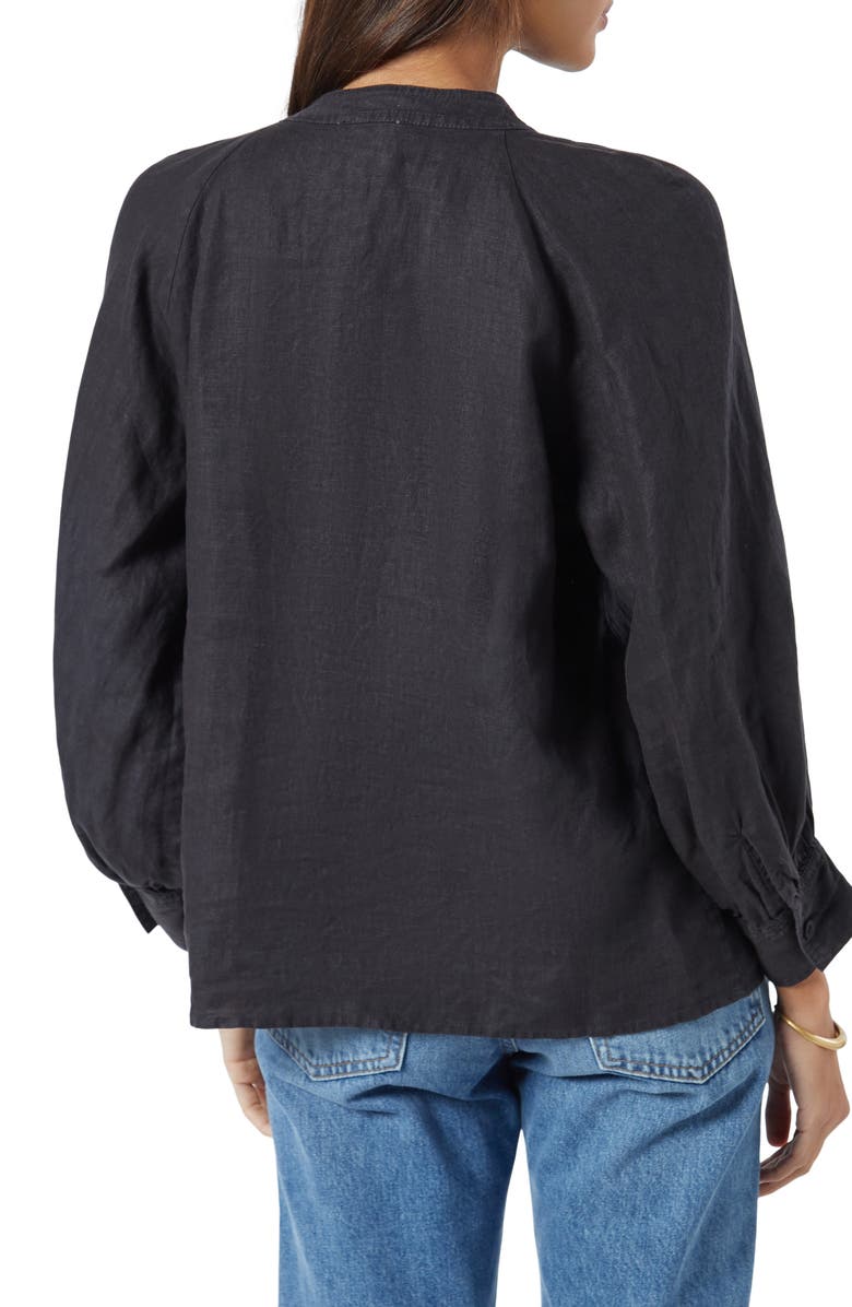 Joie Perci Linen Popover Blouse, Alternate, color, 