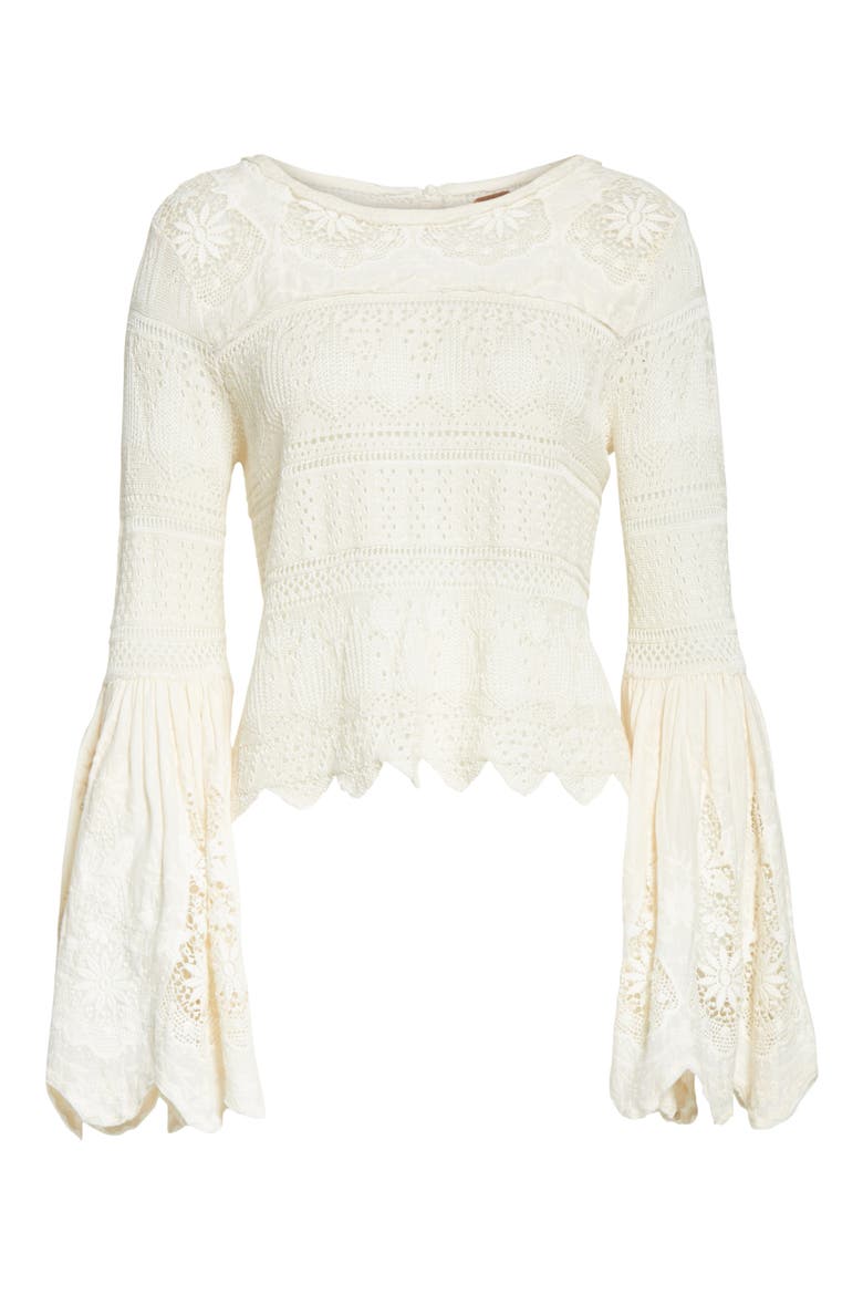 Once Upon a Time Lace Top, Alternate, color, IVORY