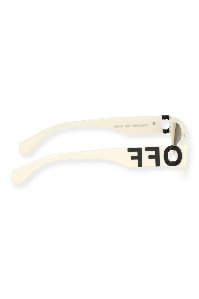 Fillmore 49mm Rectangular Sunglasses, Alternate, color, OFF WHITE/ DARK GREY
