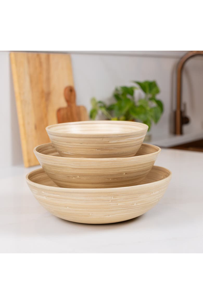 3-Piece Bowl Set, 12, 10, 8 Inch, Alternate, color, Natural