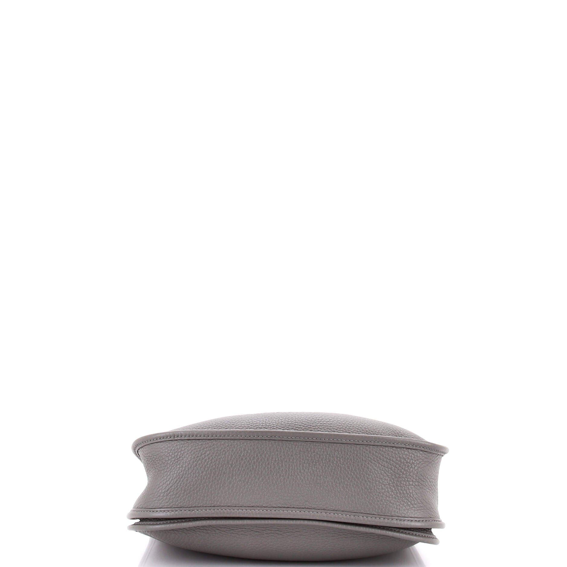 Pre-Owned Hermes Evelyne Bag Gen III Clemence PM, Alternate, color, Gris Meyer