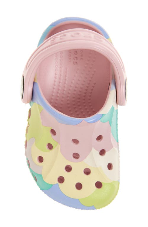 Crocs Kids' Baya Print Clog In Petal Pink