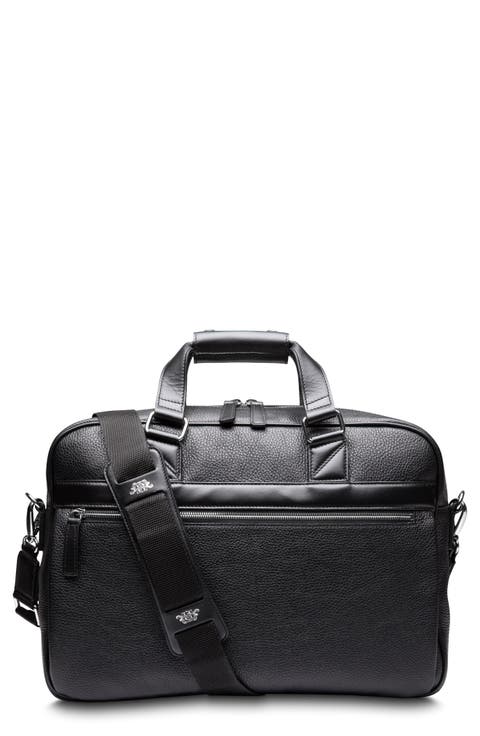 Monfrini Stringer Leather Briefcase