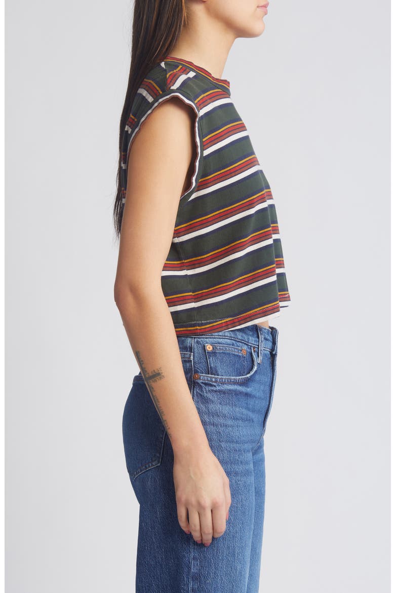 The Square Stripe Muscle Tee, Alternate, color, BOARDWALK STRIPE