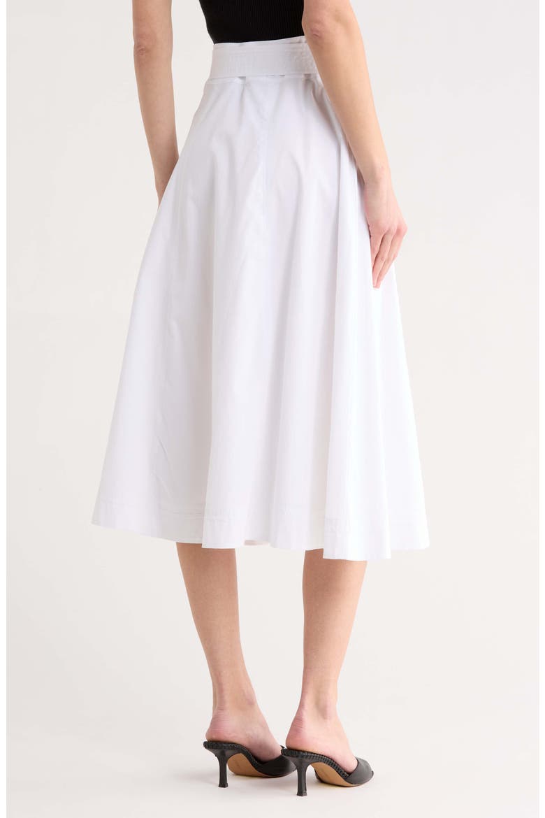 Facia Belted Skirt, Alternate, color, WHITE