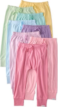 BUTTERBLU Kids' Jordan Assorted 8-Pack Organic Cotton Joggers