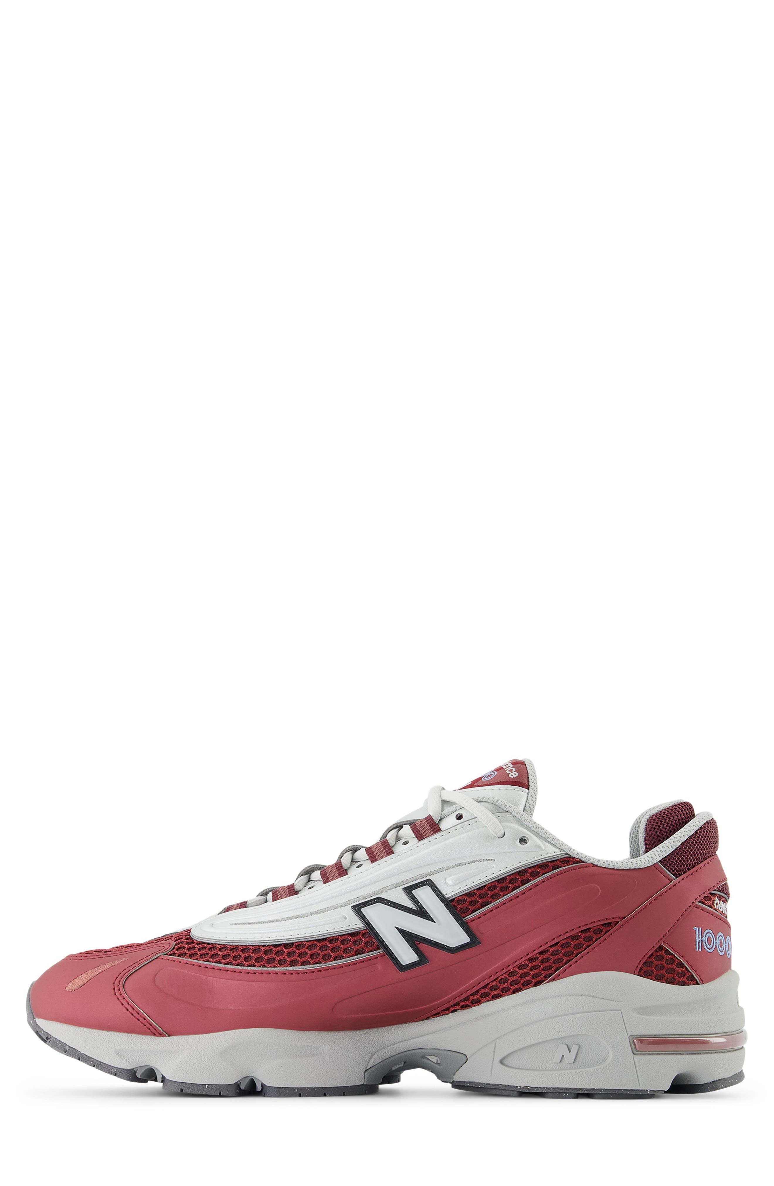 New Balance 1000 Sneaker, Alternate, color, Monarch Burgundy/ Silver