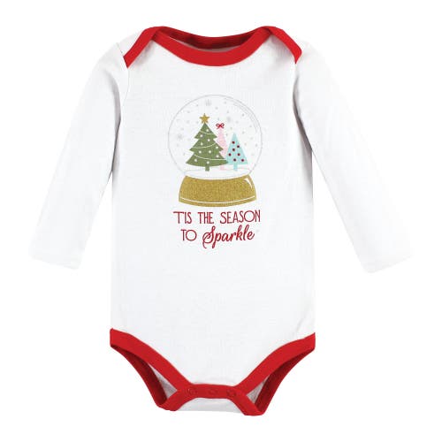 Hudson Baby Cotton Bodysuit And Pant Set In White
