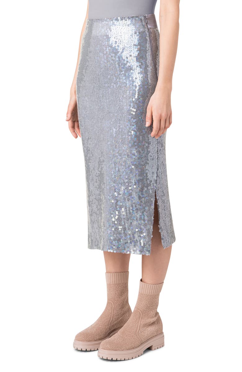 Akris Sequin Midi Skirt, Alternate, color, 