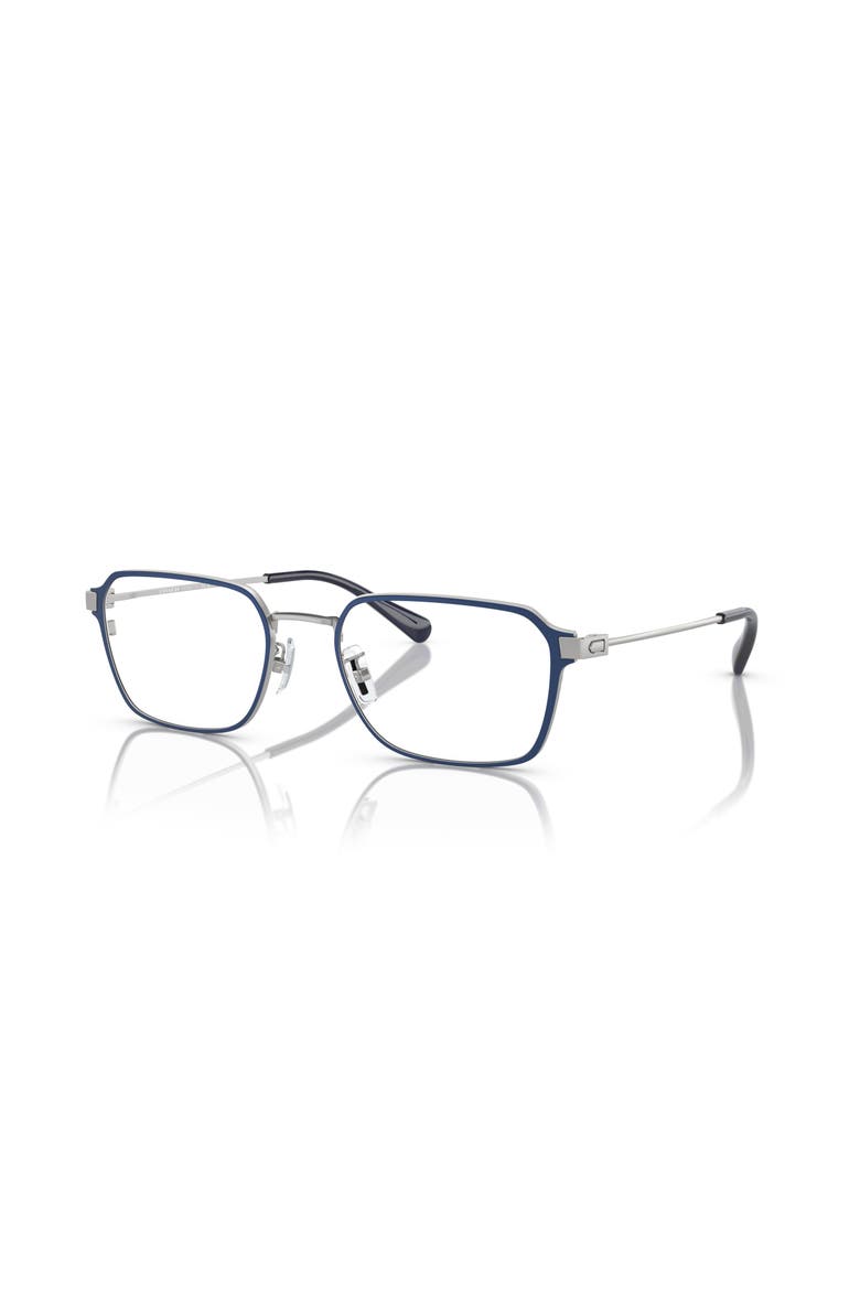 55mm Rectangle optical glasses, Main, color, Silver