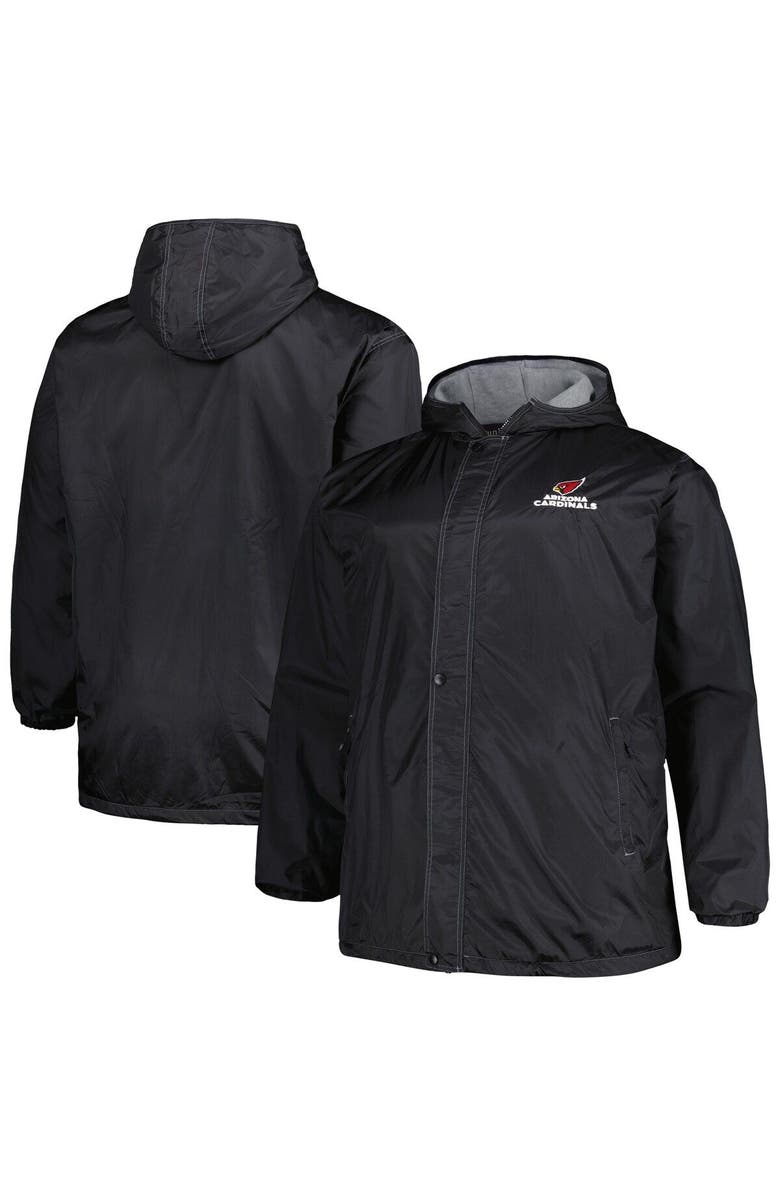 DUNBROOKE Men's Dunbrooke Black Arizona Cardinals Big & Tall Legacy Stadium Full-Zip Jacket, Main, color, Black