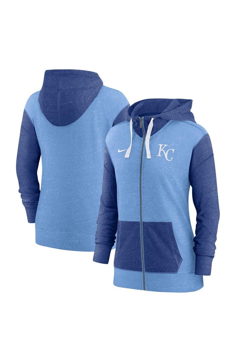 Nike Women's Nike Light Blue Kansas City Royals Full-Zip Hoodie, Main, color, Light Blue
