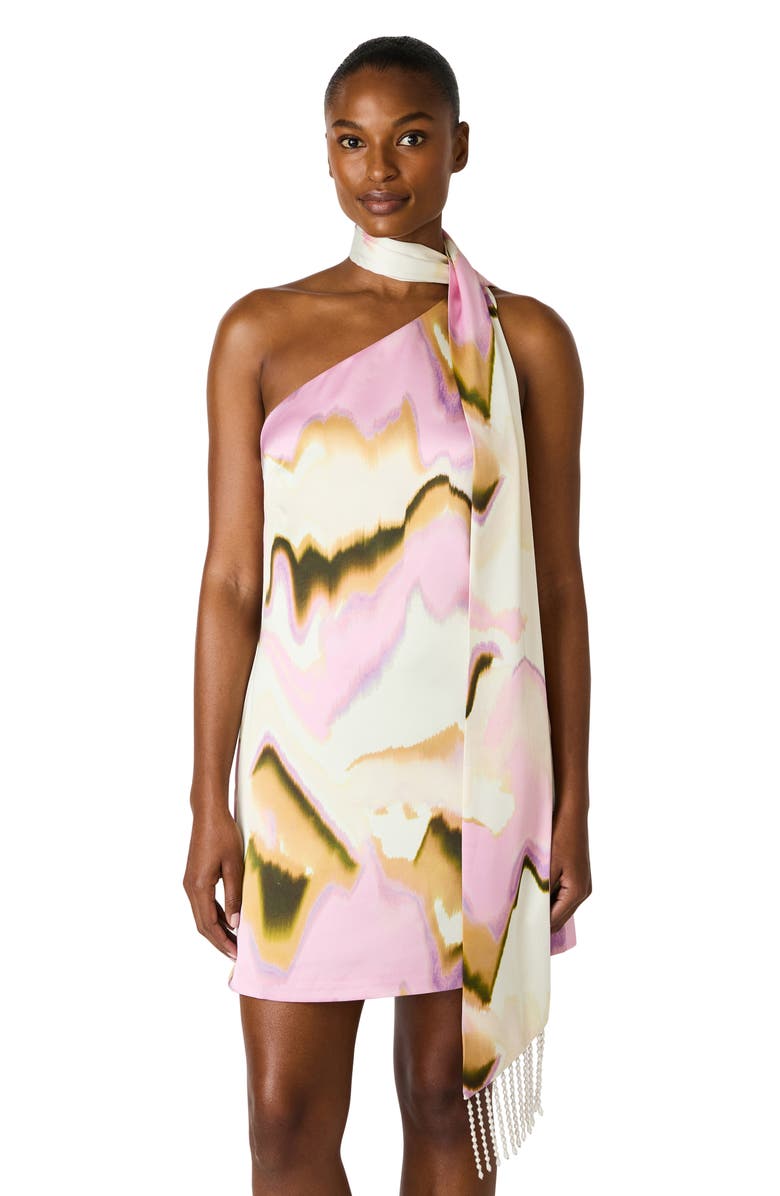 Steve Madden Charlie Asymmetric Minidress, Alternate, color, Multi