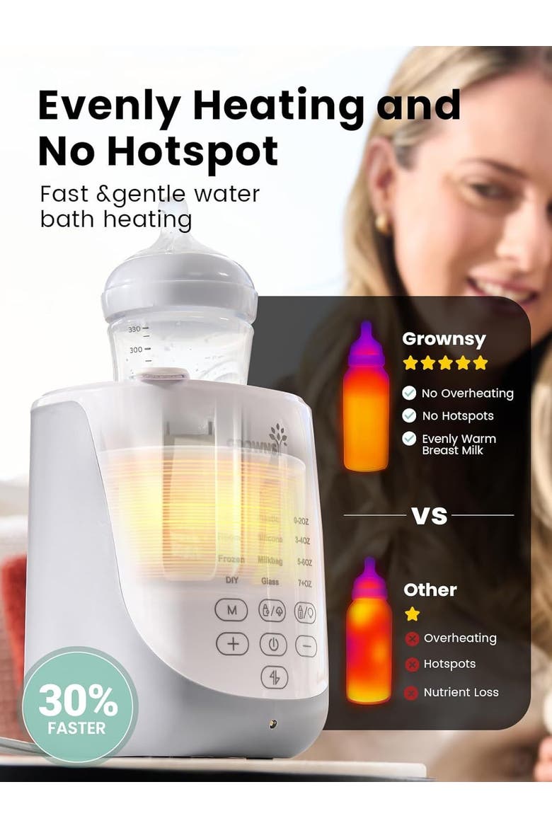 Auto-Lift Bottle Warmer, Alternate, color, Grey
