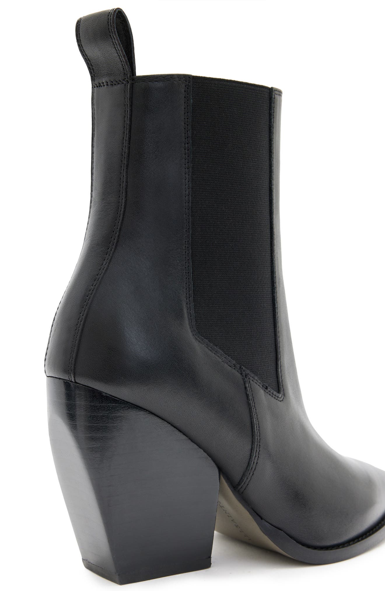 AllSaints Ria Block Heel Bootie, Alternate, color, 