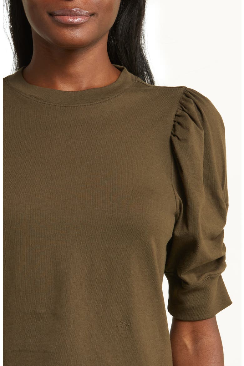 Frankie Puff Sleeve T-Shirt, Alternate, color, OLIVE KHAKI