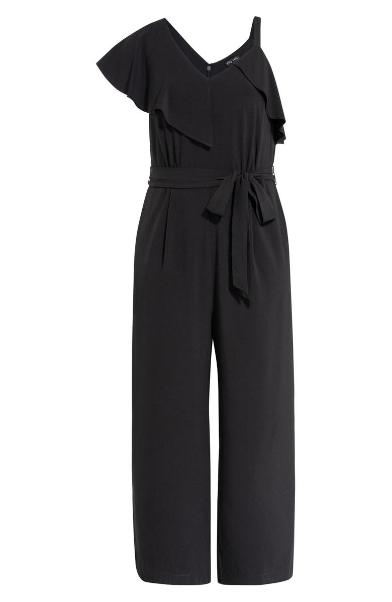 City Chic Romance Asymmetrical Crop Jumpsuit, Alternate, color, 