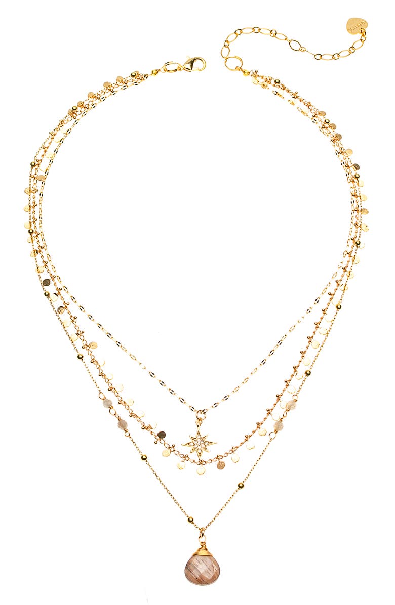 Nakamol Chicago Nude Multilayer Necklace, Main, color, 