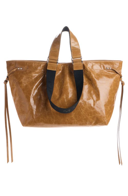 Isabel Marant Wardy Leather Shopper Tote In Brown