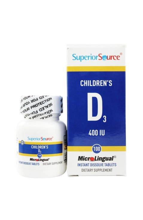Children's Vitamin D3 Quick Dissolve Sublingual Tablets